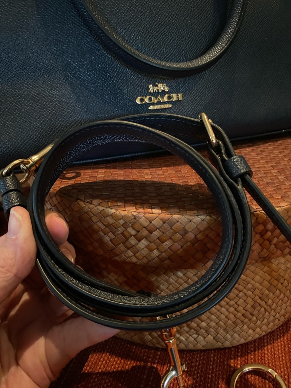 Coach Katy Black Dome Satchel with Gold Hardware - Picture 9 of 13